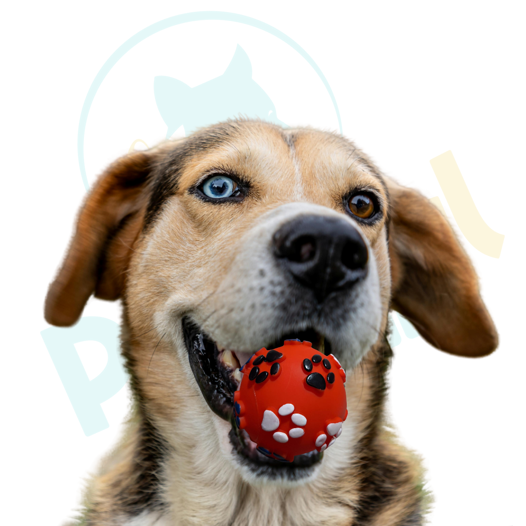 Pelota con sonido para perros