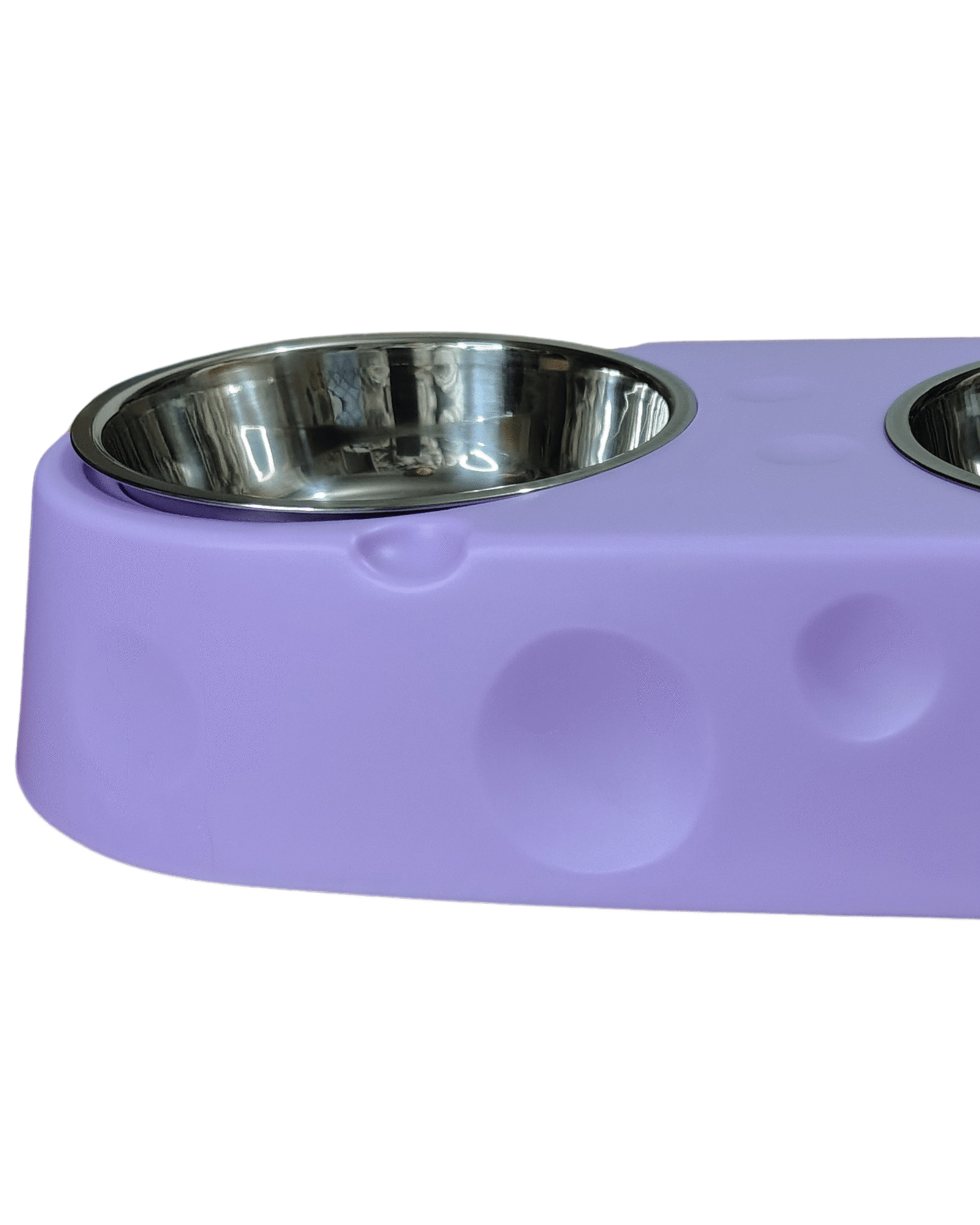 Comedero Plato Doble de Acero Inoxidable para Mascotas - Imagen 3